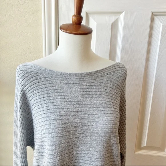 Margeaux & Ellie Sparkly Silver Pullover Sweater - Picture 3 of 7